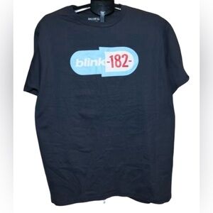Blink-182 Band Navy Blue T Shirt Size Large